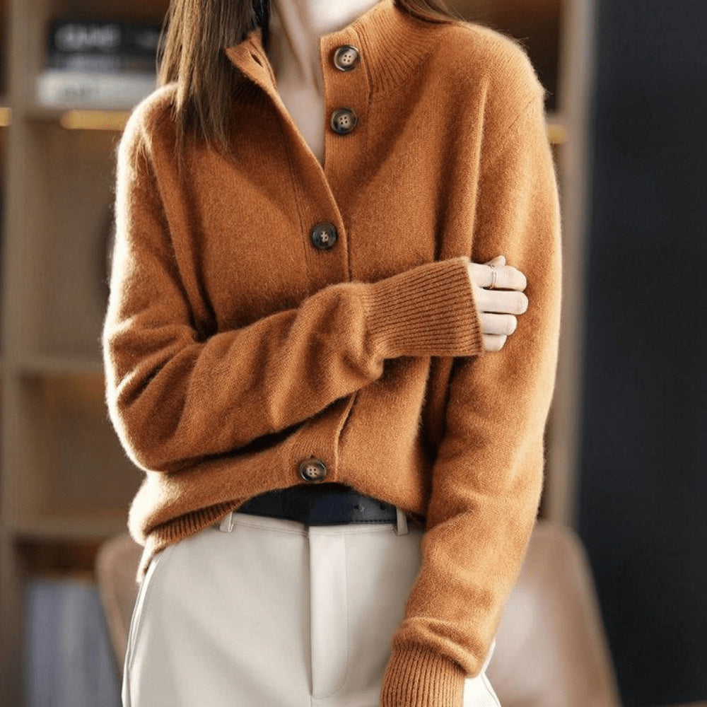 Women's Button-Down Cashmere Cardigan