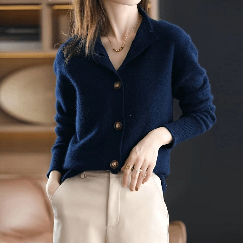 Women's Button-Down Cashmere Cardigan