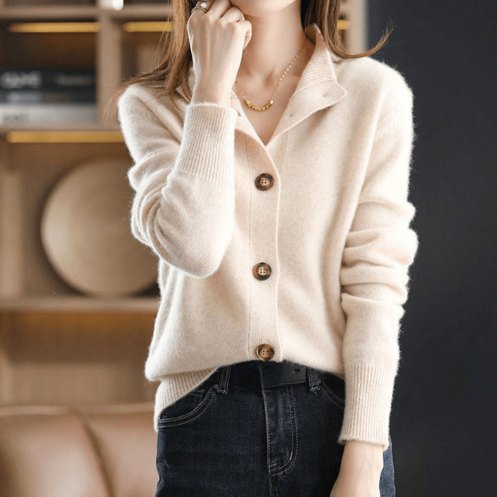 Women's Button-Down Cashmere Cardigan
