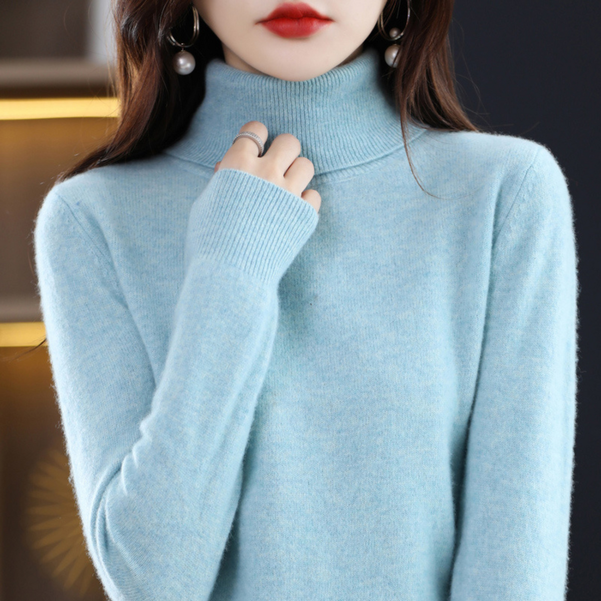 Women's Cashmere Turtleneck Jumper