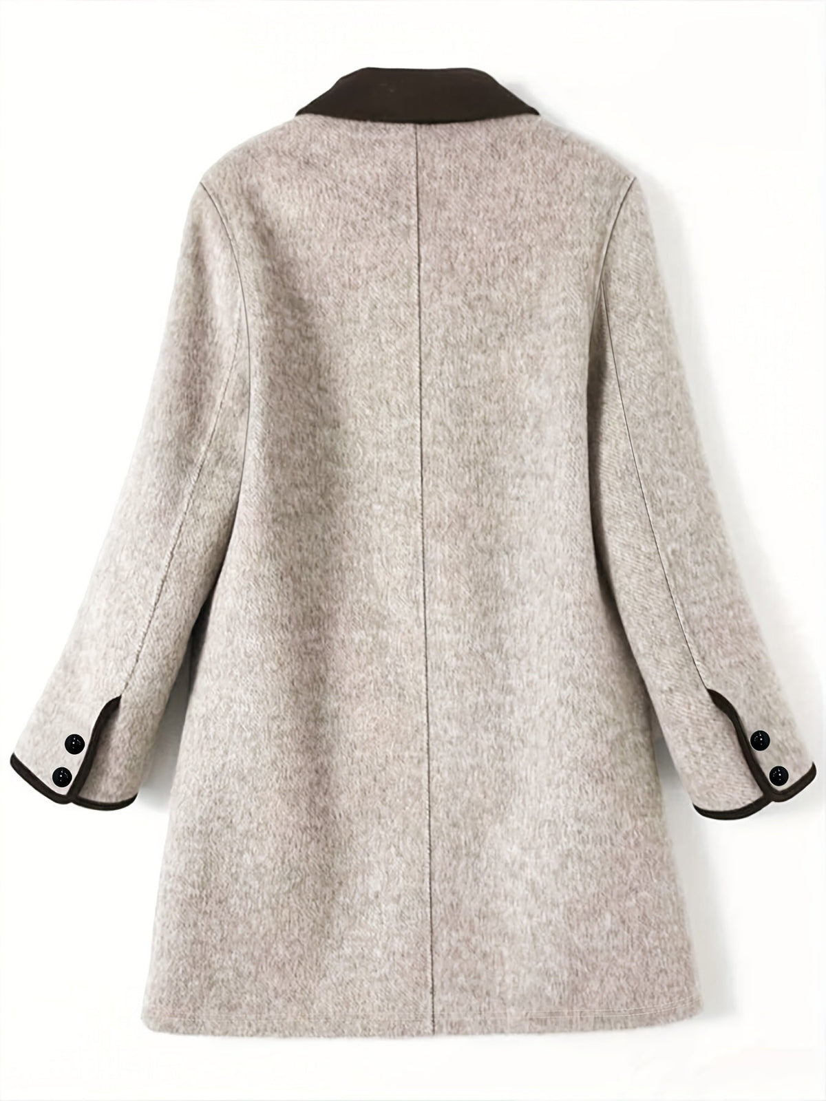 Women's Collared Double Breasted Midi Coat