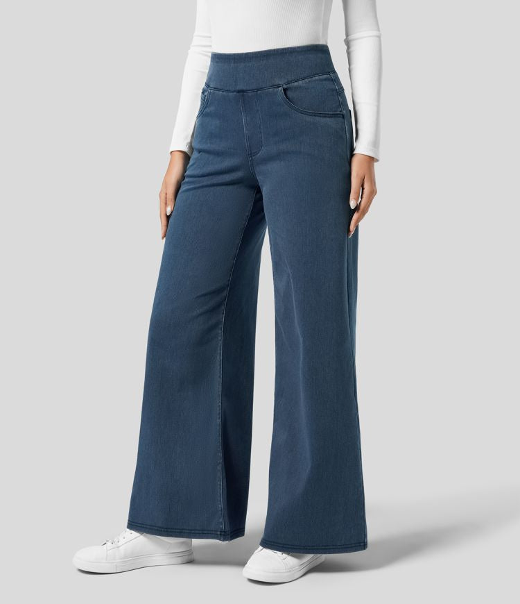 Women's Comfortable High Wide Leg Jeans