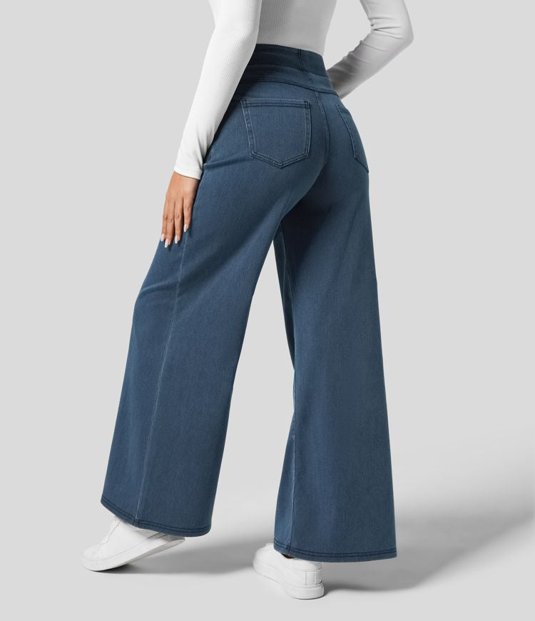 Women's Comfortable High Wide Leg Jeans