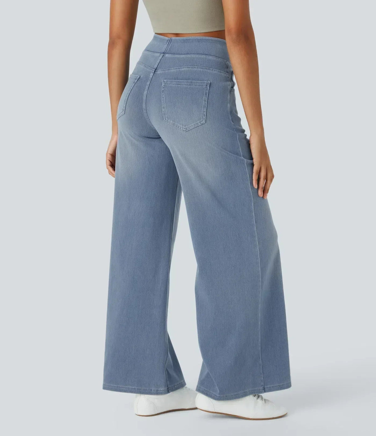 Women's Comfortable High Wide Leg Jeans