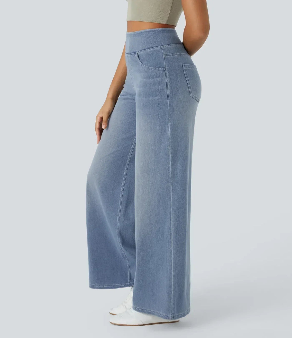 Women's Comfortable High Wide Leg Jeans