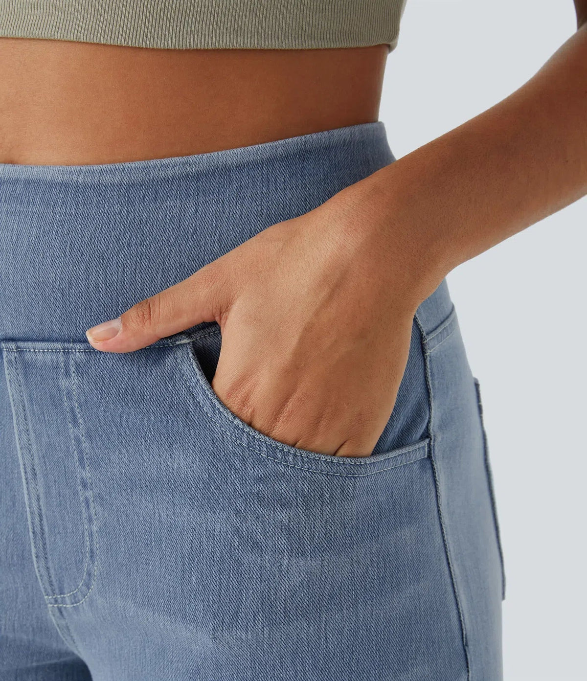 Women's Comfortable High Wide Leg Jeans