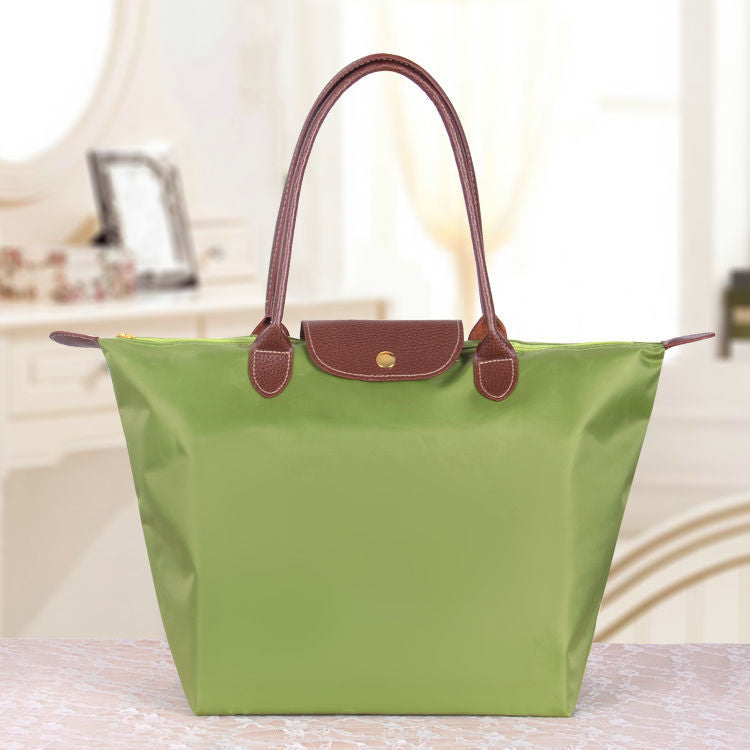 Women's Contrast Handle Tote Bag