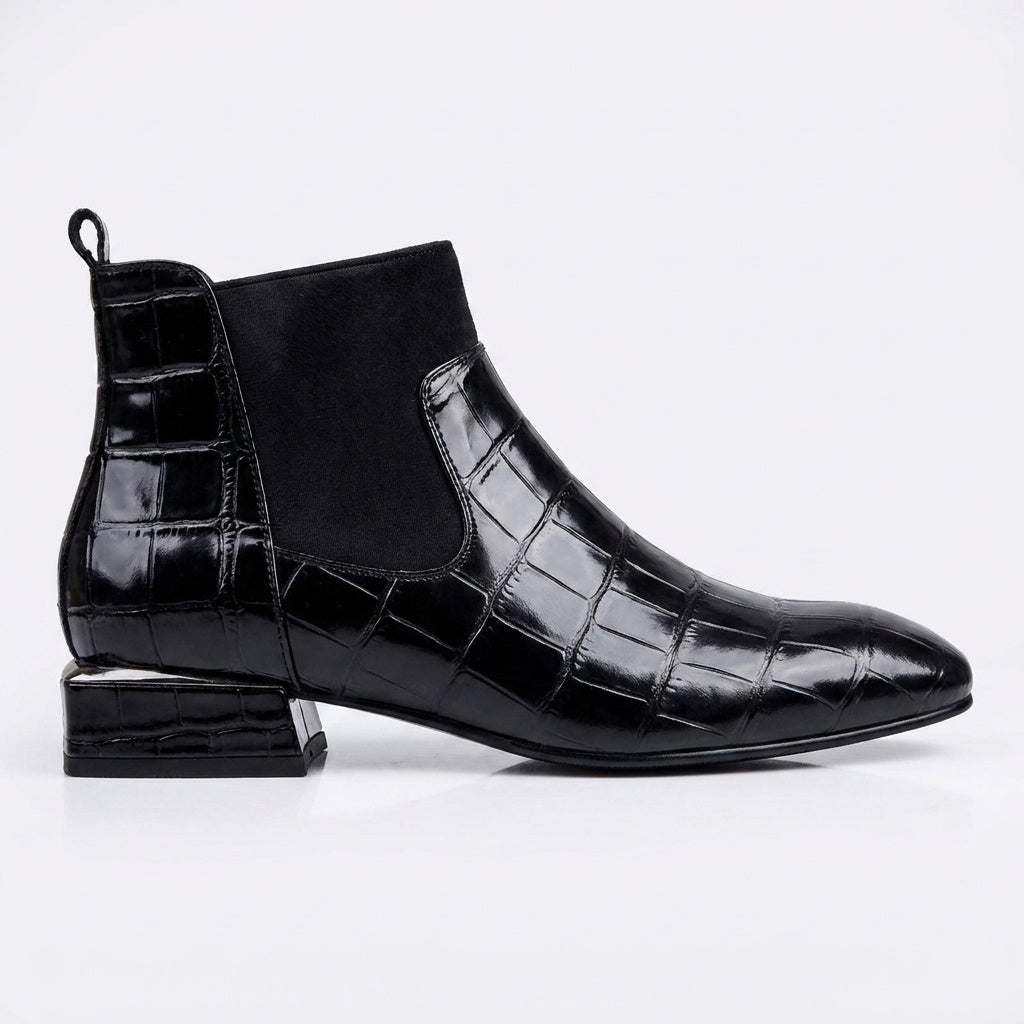 Women's Faux Leather Chelsea Ankle Boots