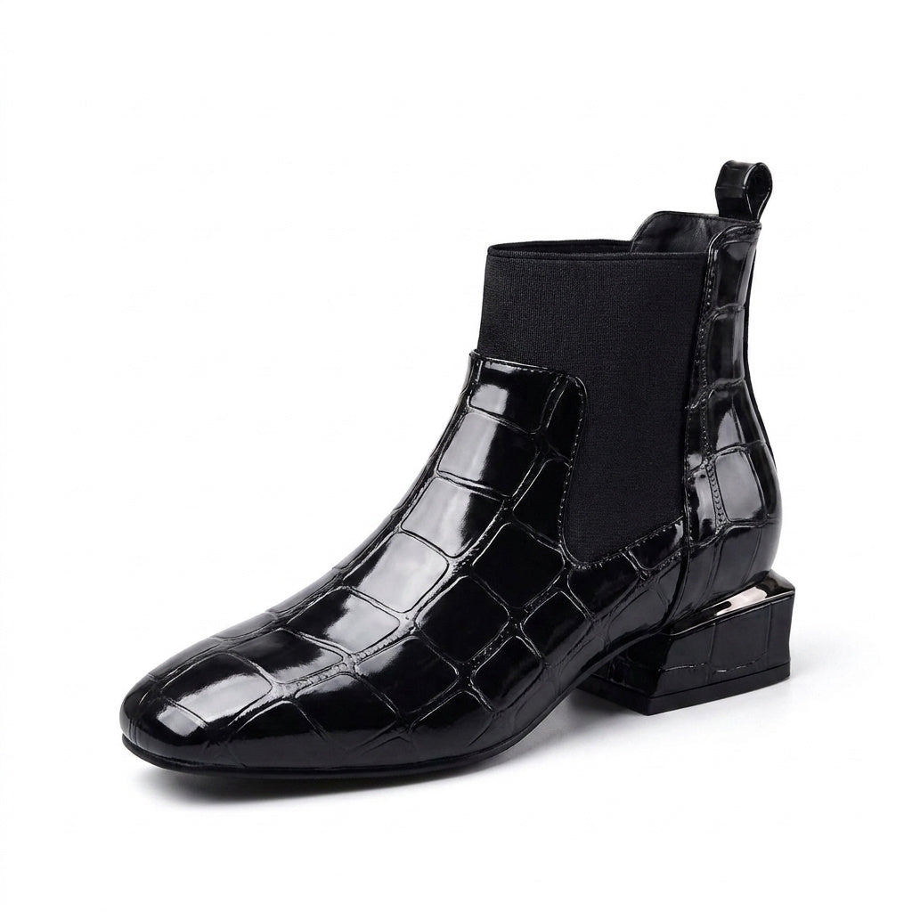 Women's Faux Leather Chelsea Ankle Boots