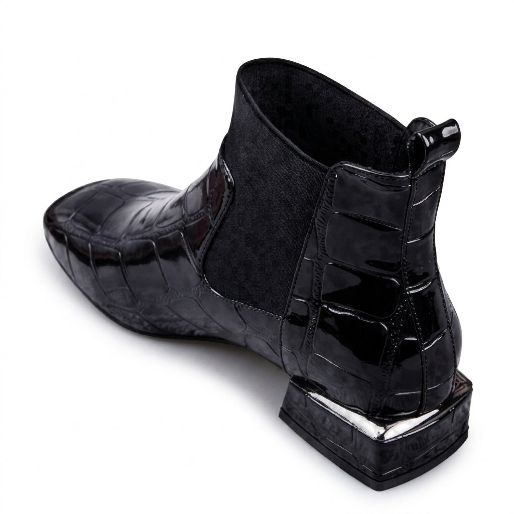 Women's Faux Leather Chelsea Ankle Boots