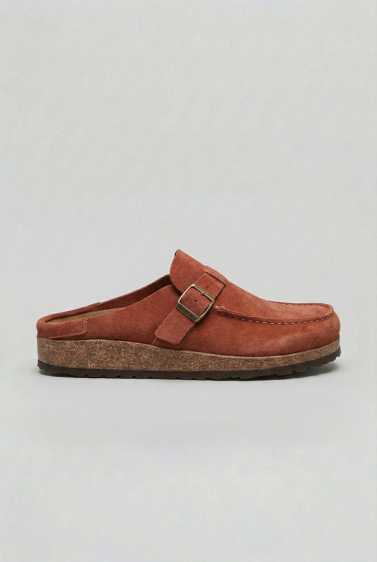 Women's Faux Suede Shoes Buckle Clogs