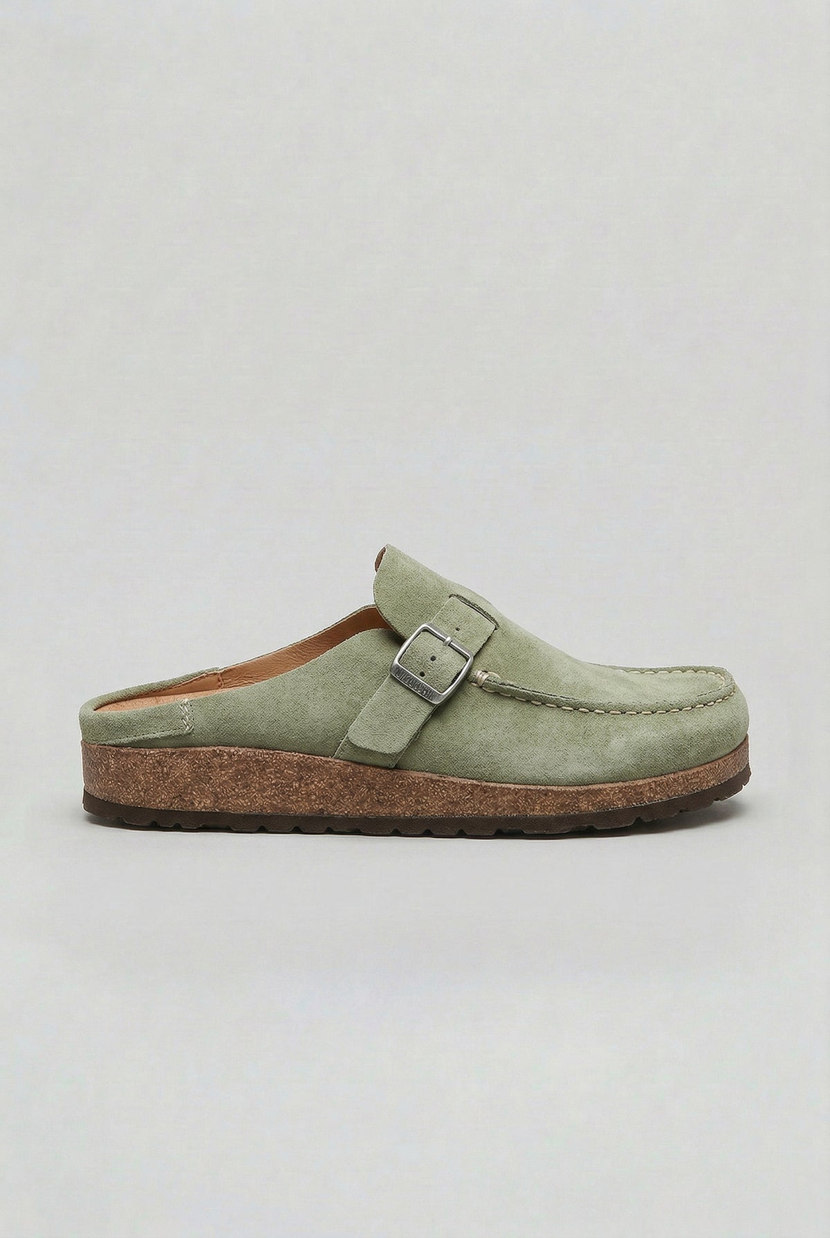 Women's Faux Suede Shoes Buckle Clogs