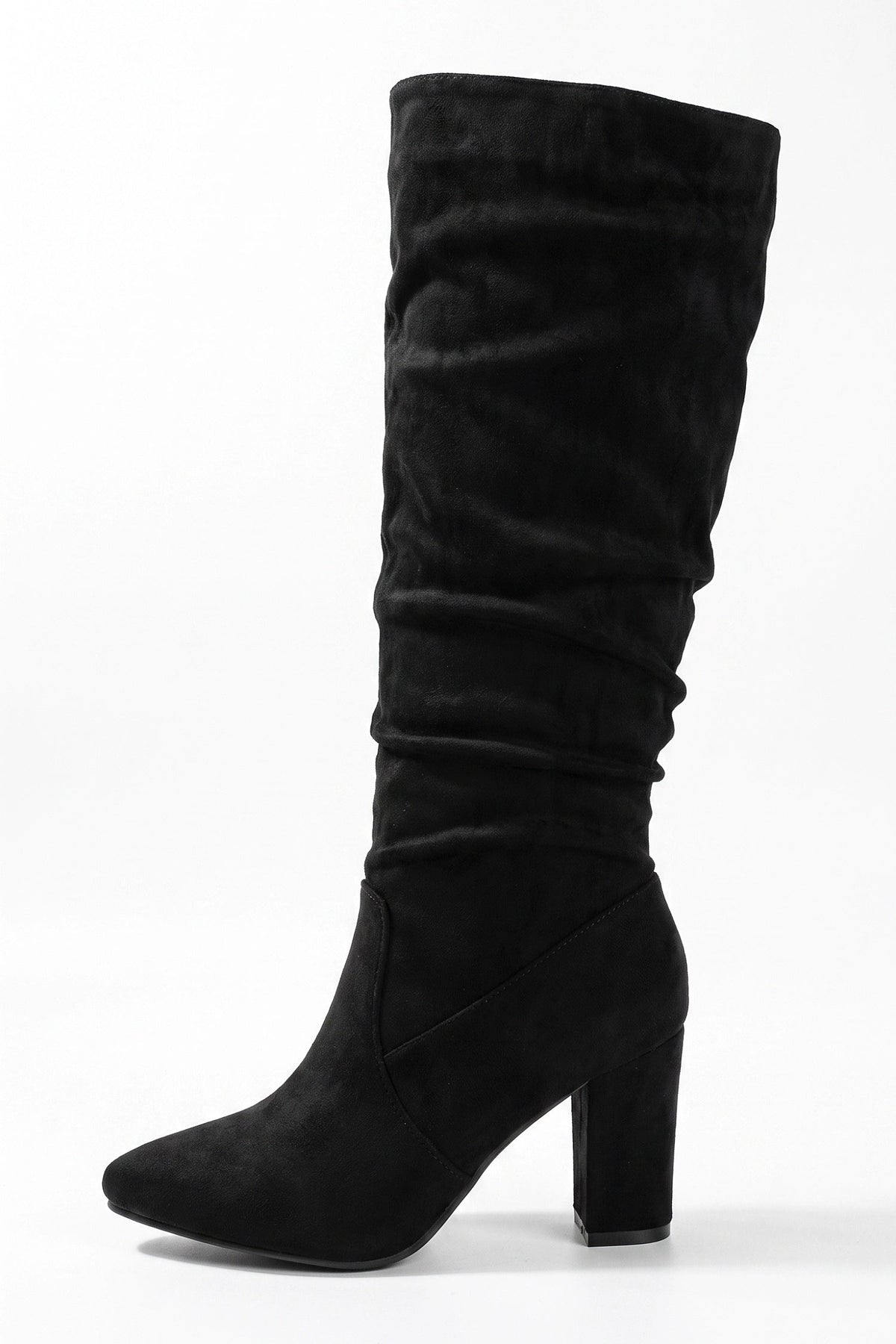 Women's Faux Suede Slouch Knee High Boots