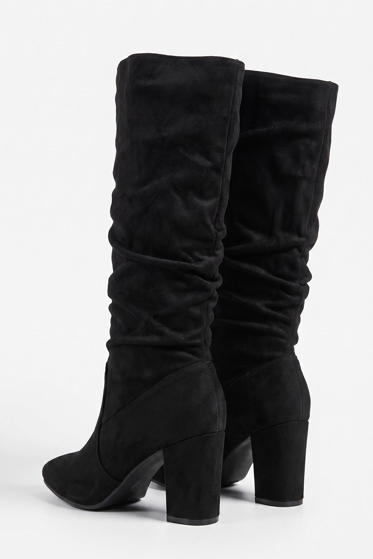 Women's Faux Suede Slouch Knee High Boots