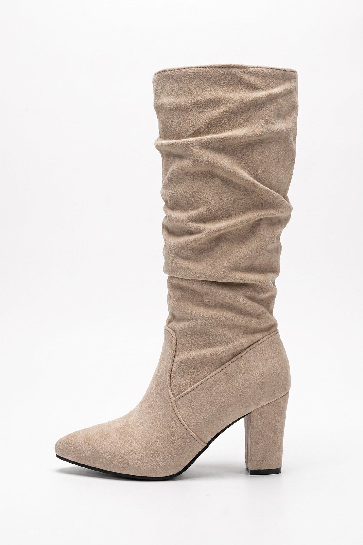 Women's Faux Suede Slouch Knee High Boots