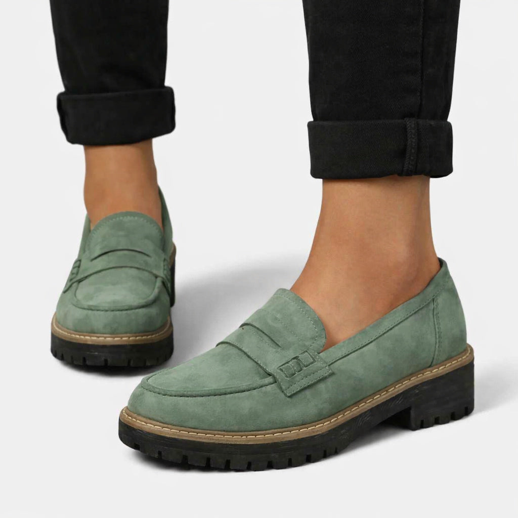 Women's Faux Suede Supportive Comfort Loafers