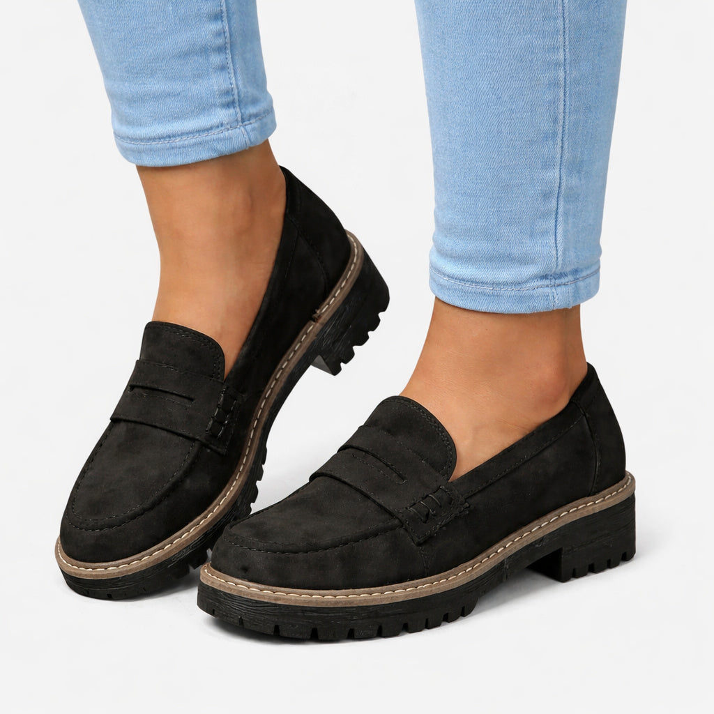 Women's Faux Suede Supportive Comfort Loafers
