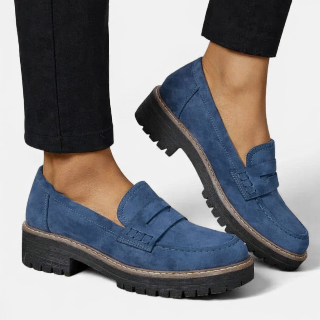 Women's Faux Suede Supportive Comfort Loafers