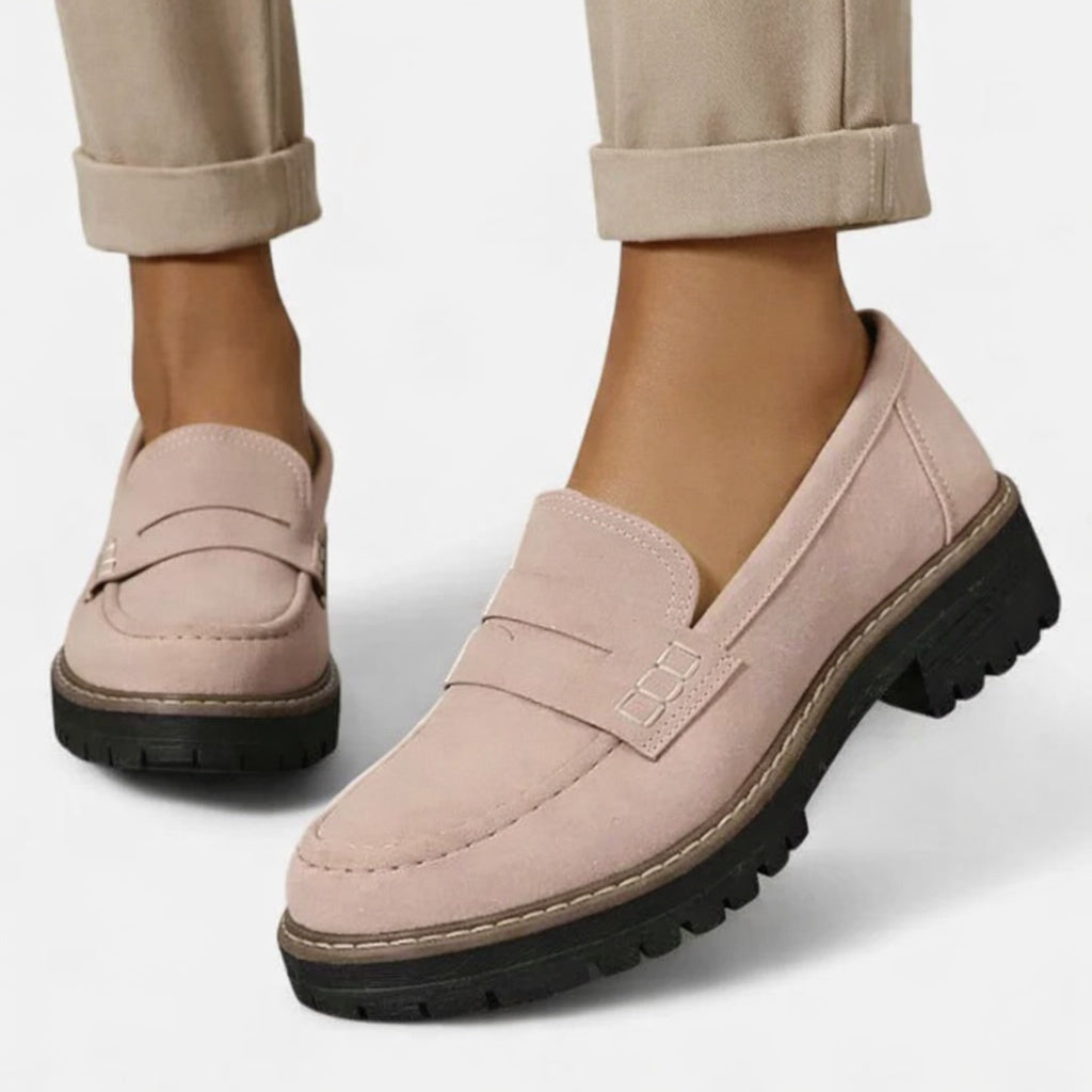 Women's Faux Suede Supportive Comfort Loafers