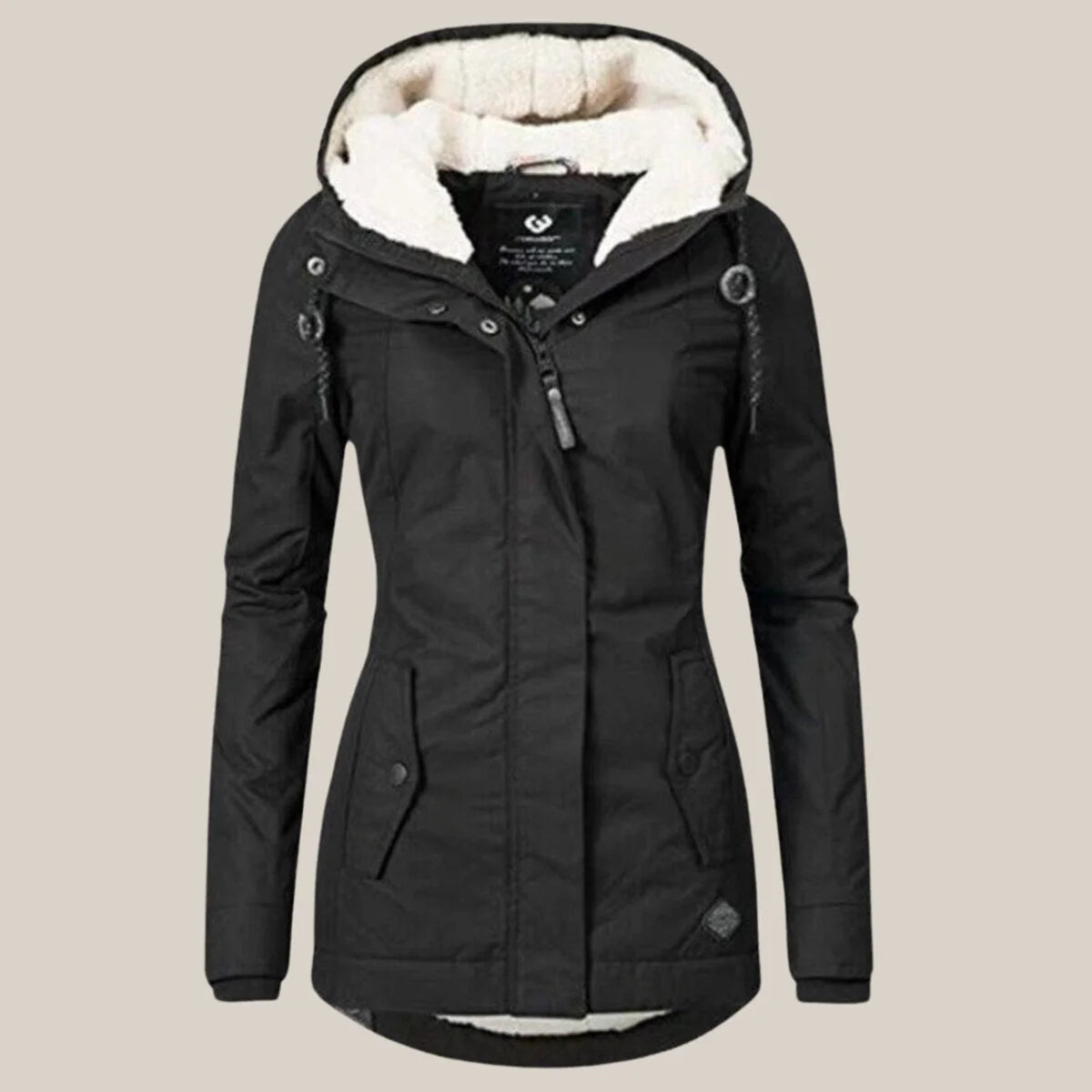 Women's Fitted Hooded Quilted Jacket