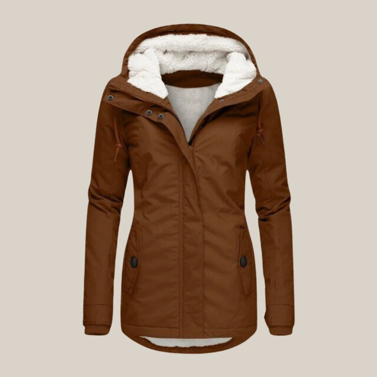 Women's Fitted Hooded Quilted Jacket