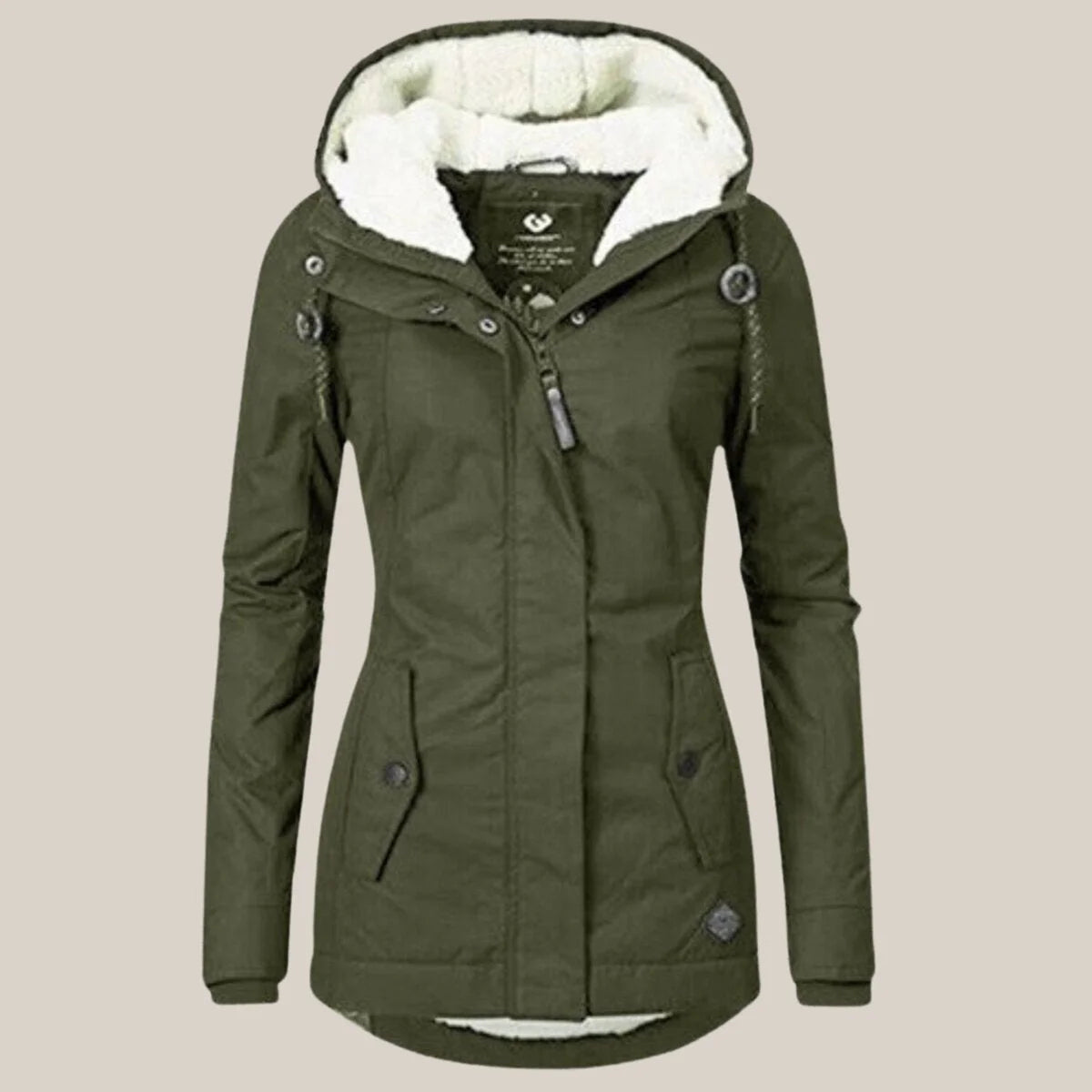 Women's Fitted Hooded Quilted Jacket