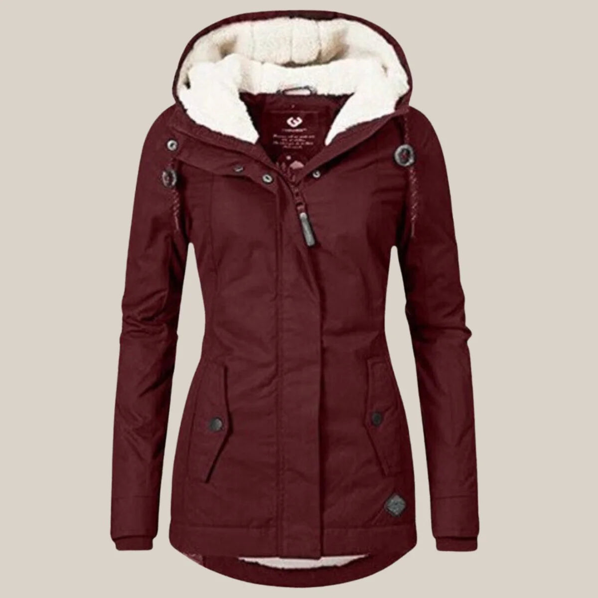 Women's Fitted Hooded Quilted Jacket