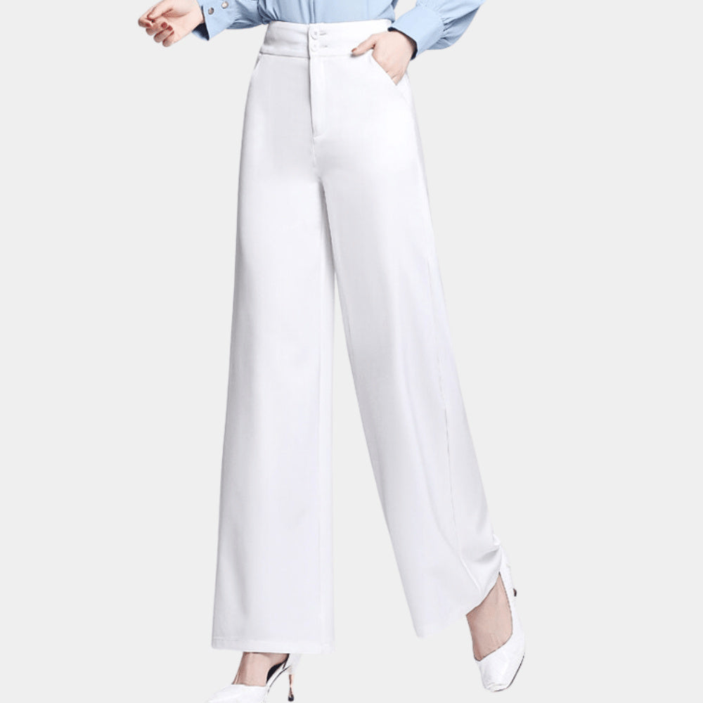 Women's High Waist Wide Leg Palazzo Trousers
