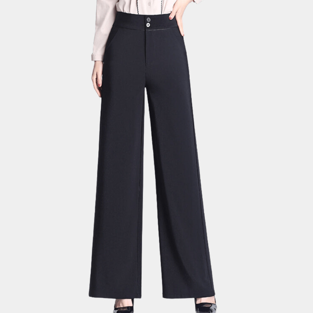 Women's High Waist Wide Leg Palazzo Trousers