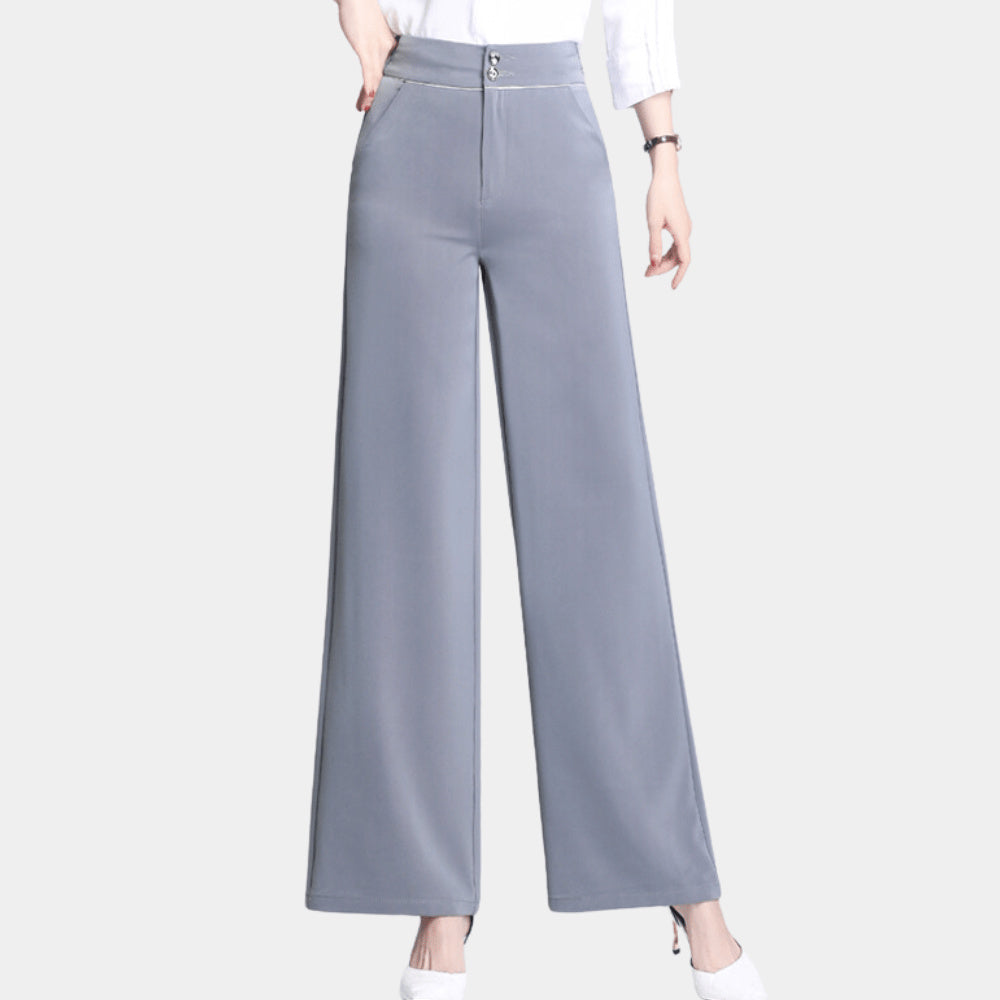 Women's High Waist Wide Leg Palazzo Trousers