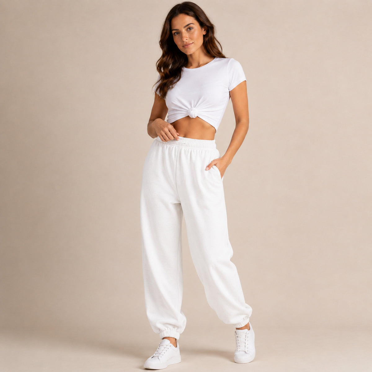 Women's High Waisted Ankle Baggy Joggers