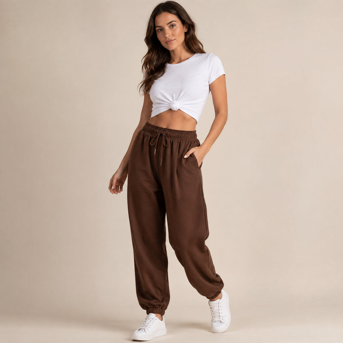 Women's High Waisted Ankle Baggy Joggers