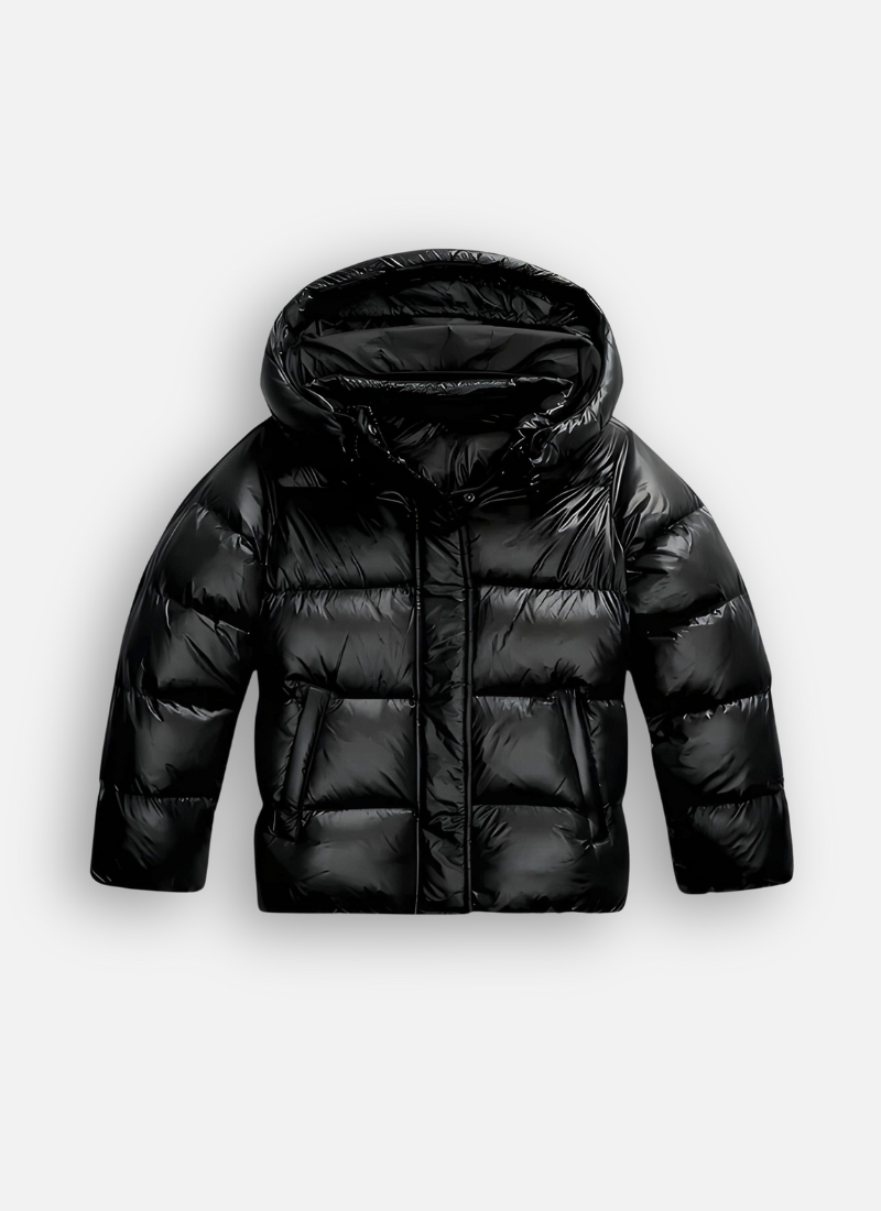 Women's Hooded Plain Puffer Jacket