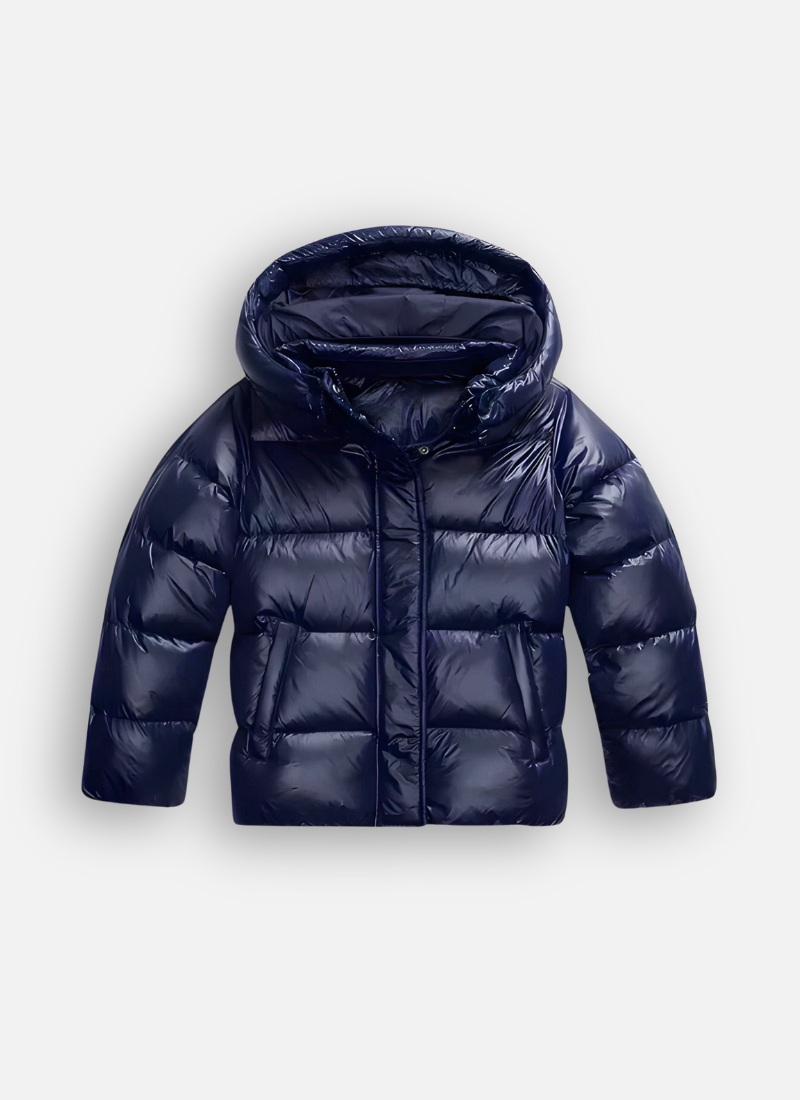 Women's Hooded Plain Puffer Jacket