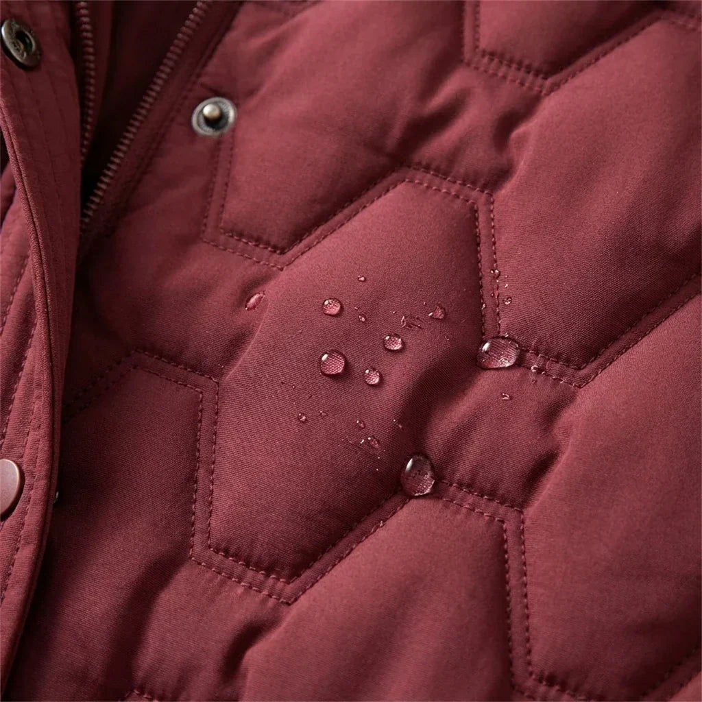 Women's Hooded Quilted Long Down Puffer Coat