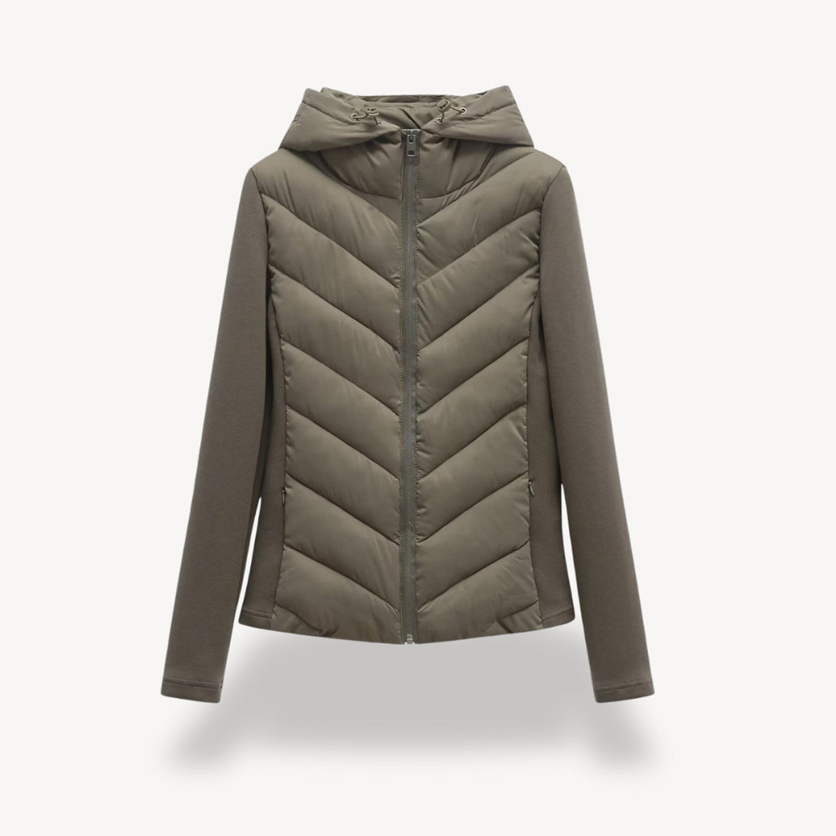 Women's Hooded Zip-Up Quilted Jacket