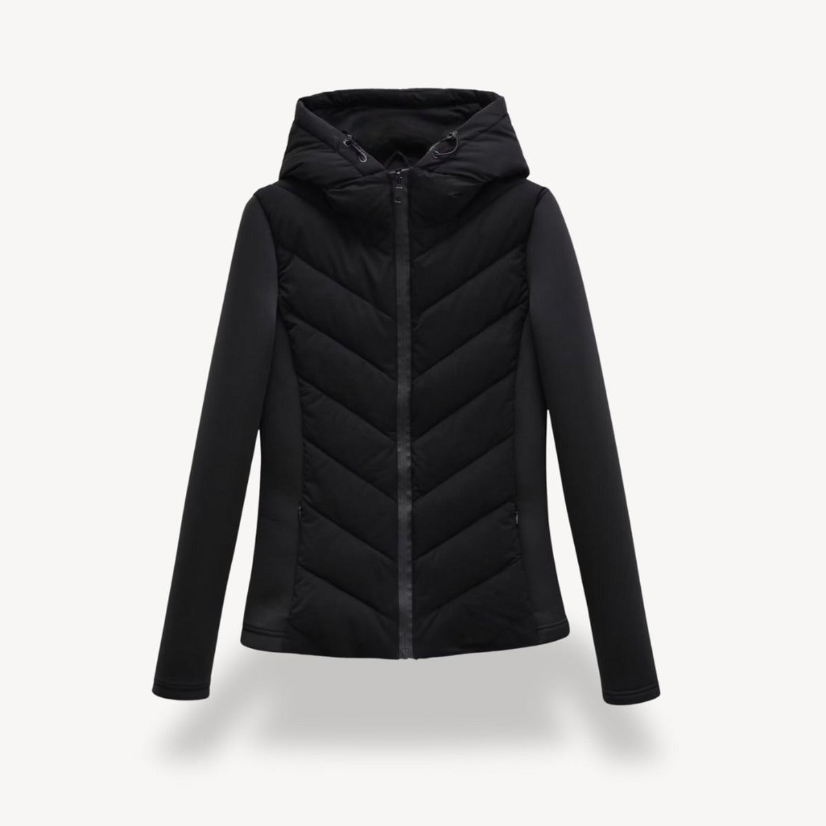 Women's Hooded Zip-Up Quilted Jacket