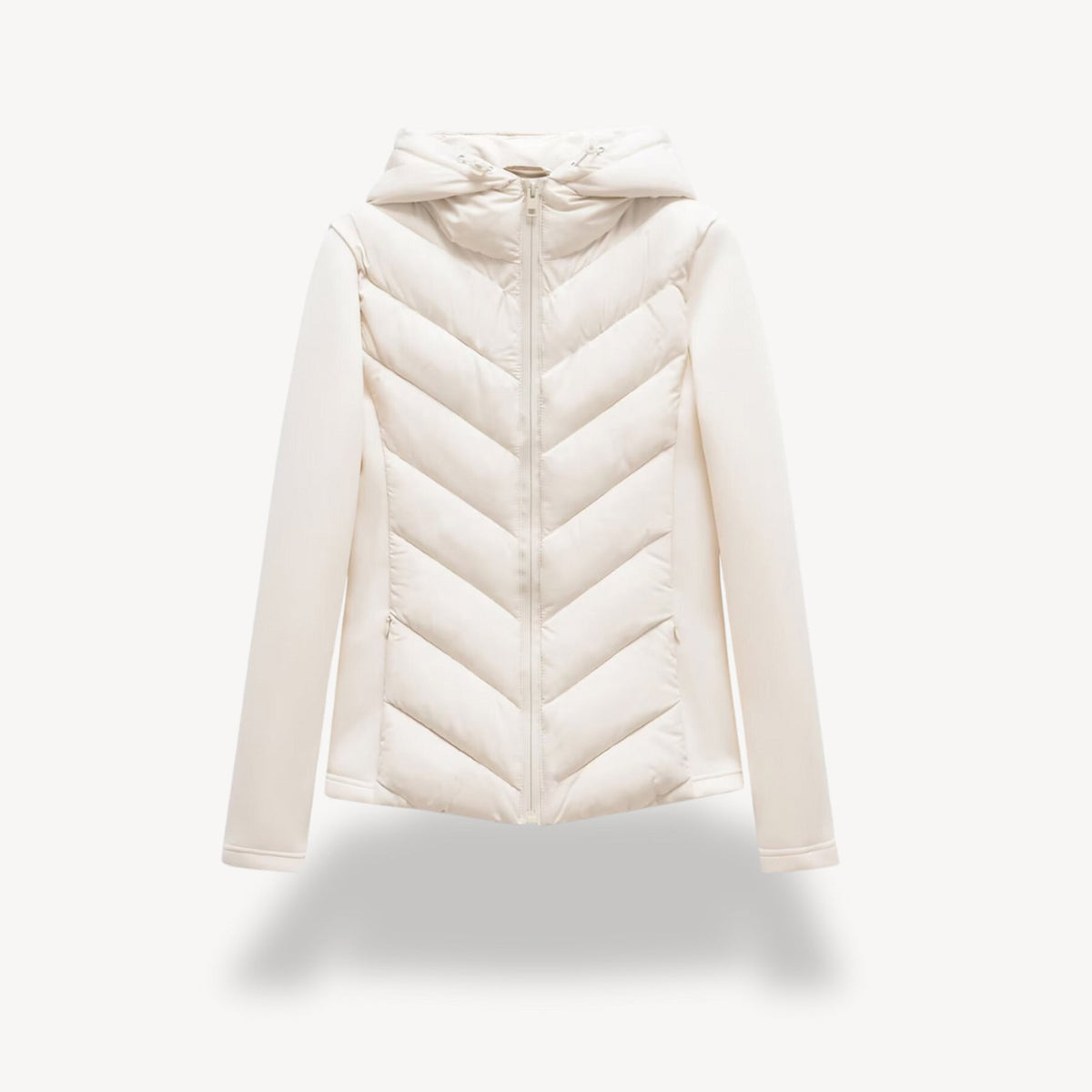 Women's Hooded Zip-Up Quilted Jacket