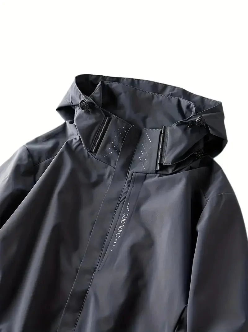 Women's Hooded Zip-Up Waterproof Hiking Jacket