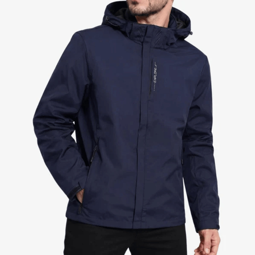 Women's Hooded Zip-Up Waterproof Hiking Jacket