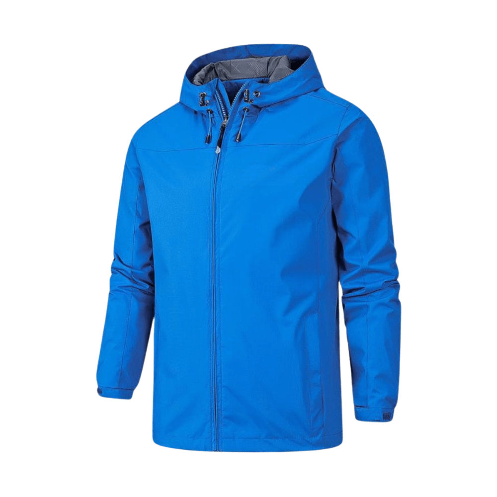 Women's Hooded Zip-Up Waterproof Rain Jacket