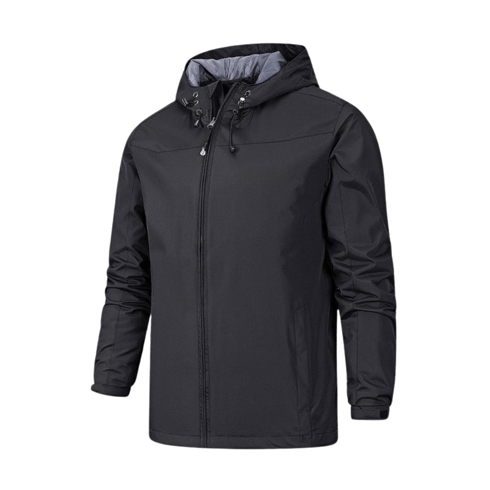 Women's Hooded Zip-Up Waterproof Rain Jacket
