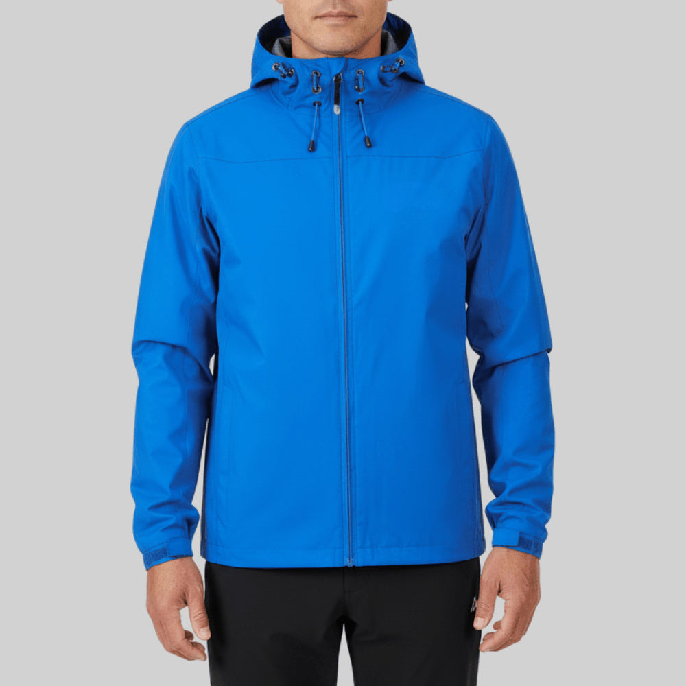 Women's Hooded Zip-Up Waterproof Rain Jacket