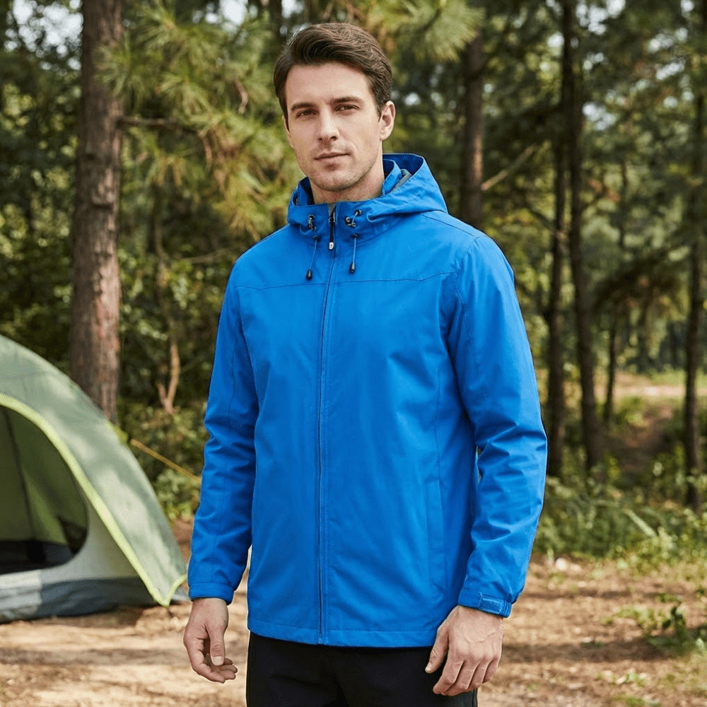 Women's Hooded Zip-Up Waterproof Rain Jacket