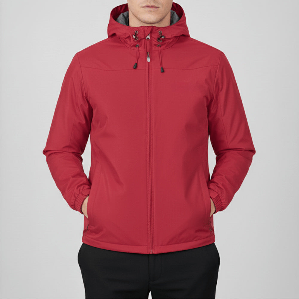 Women's Hooded Zip-Up Waterproof Rain Jacket