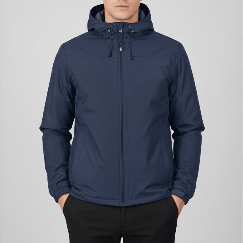 Women's Hooded Zip-Up Waterproof Rain Jacket