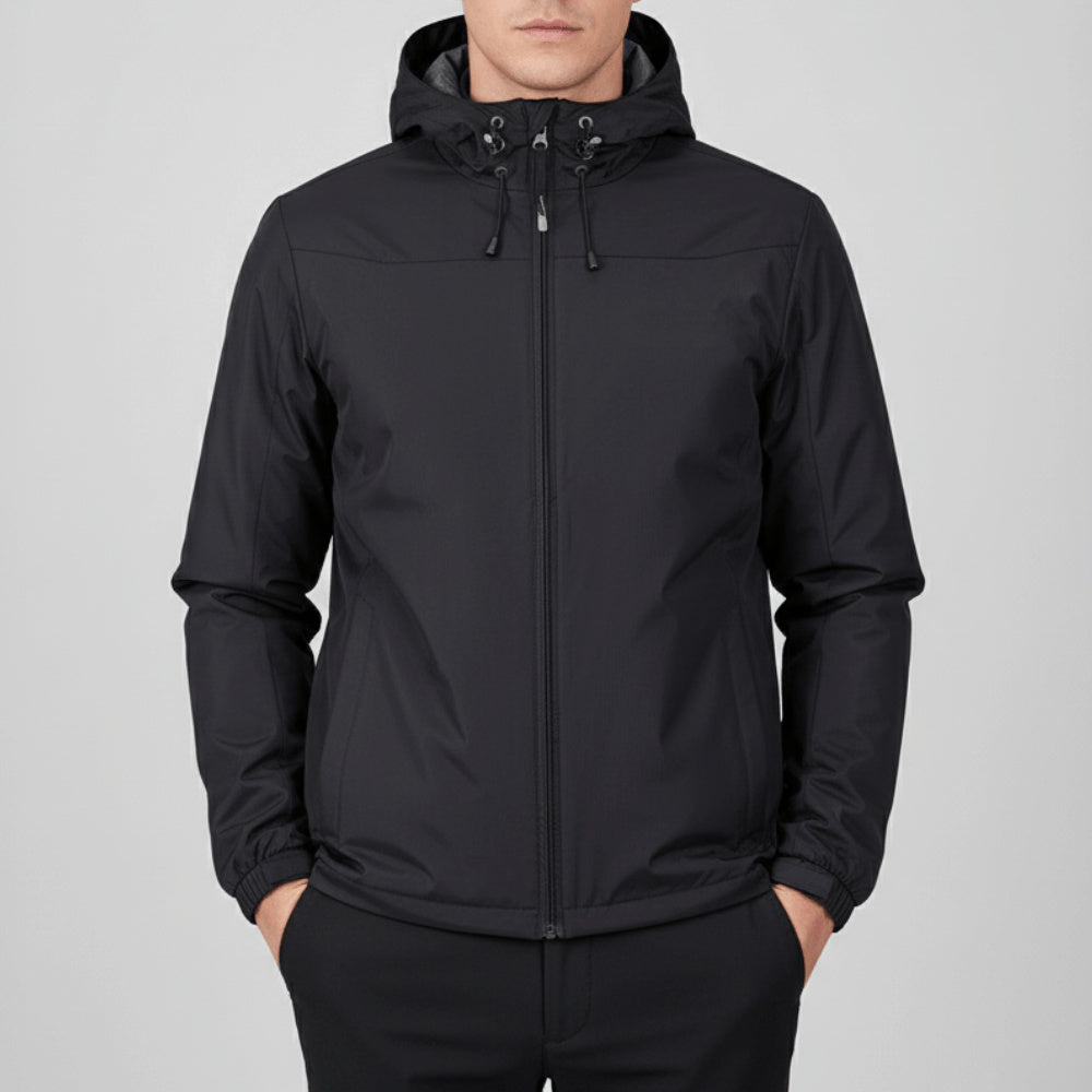 Women's Hooded Zip-Up Waterproof Rain Jacket