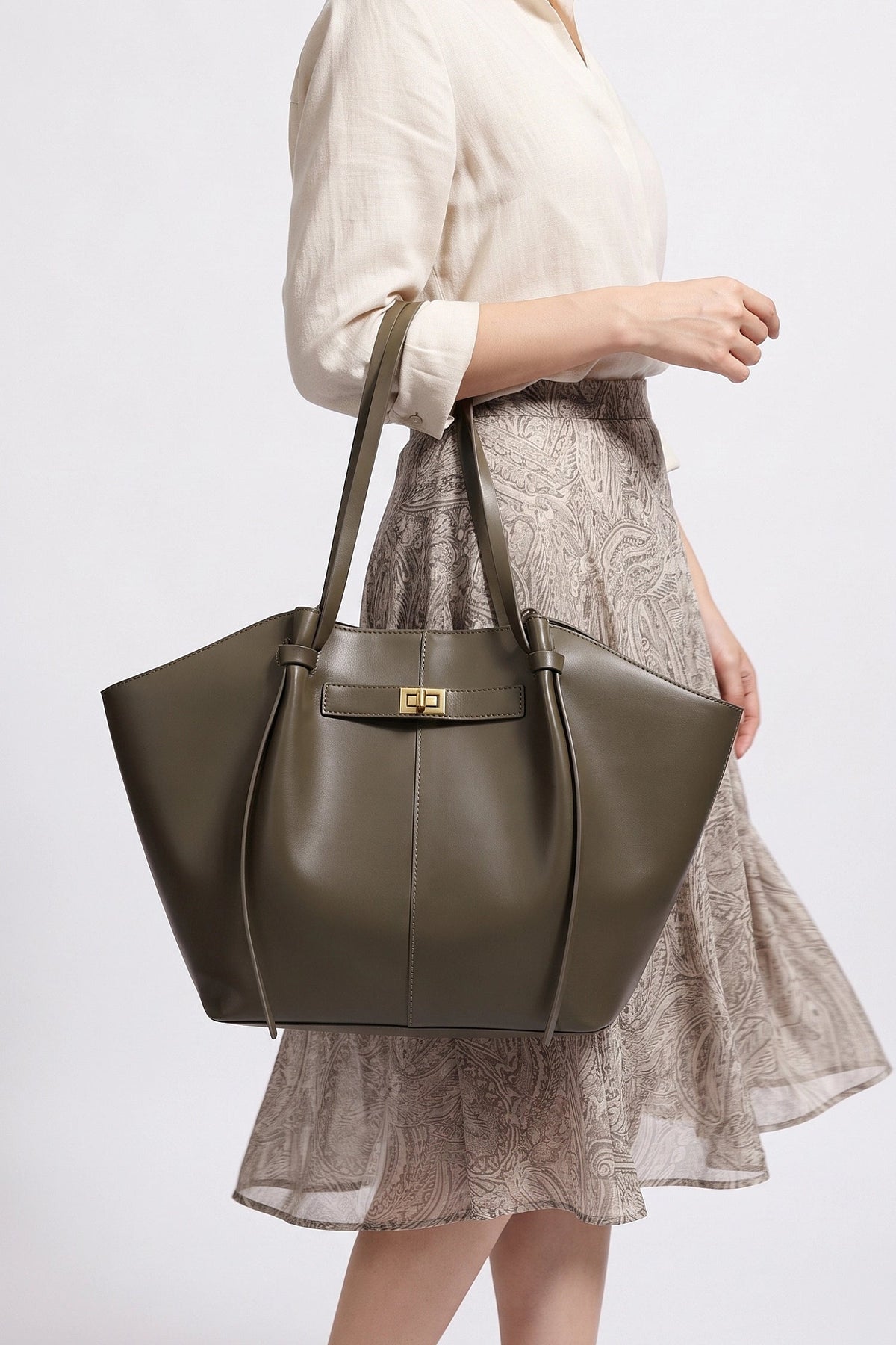 Women's Interior Pocket Shoulder Tote Bag