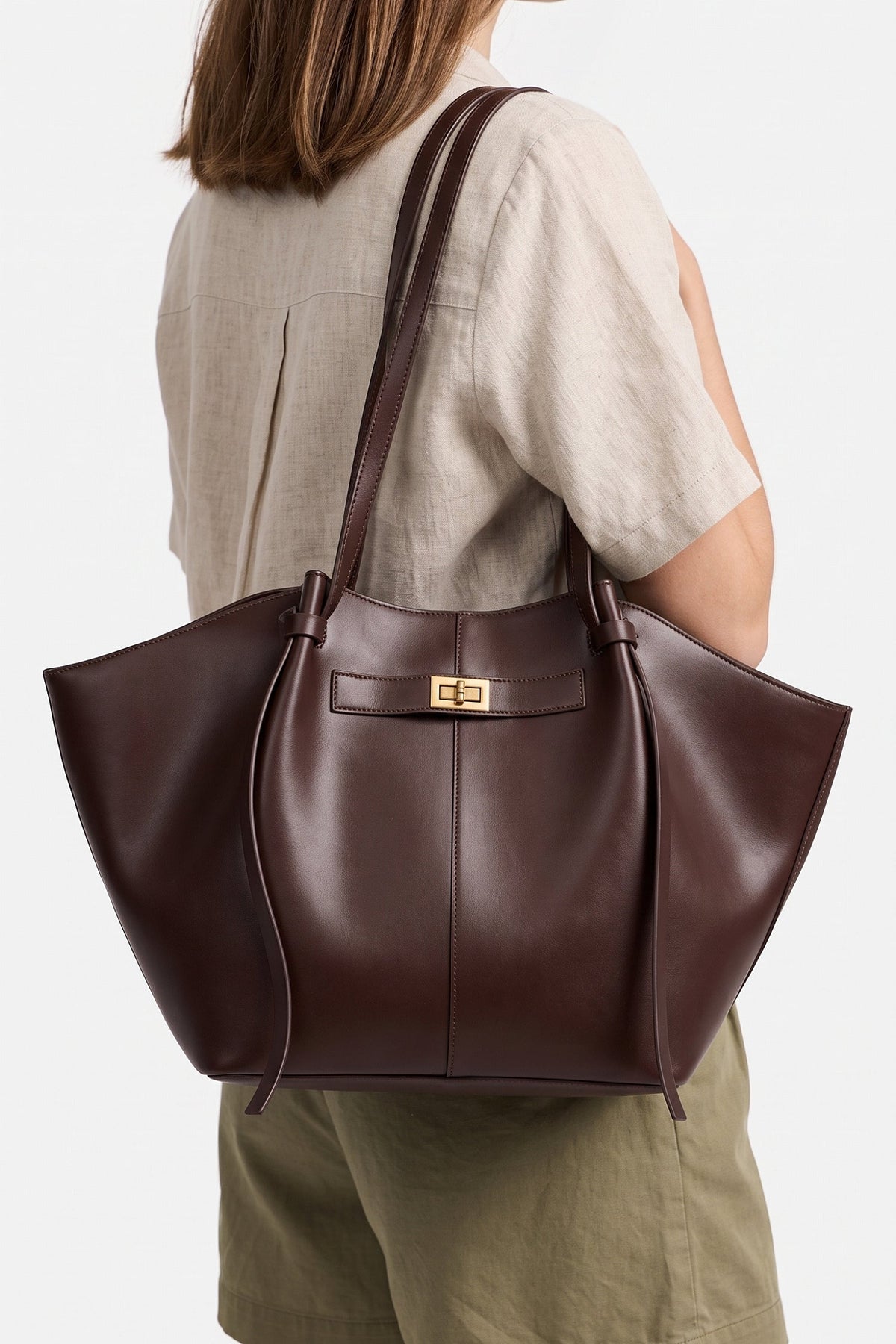 Women's Interior Pocket Shoulder Tote Bag