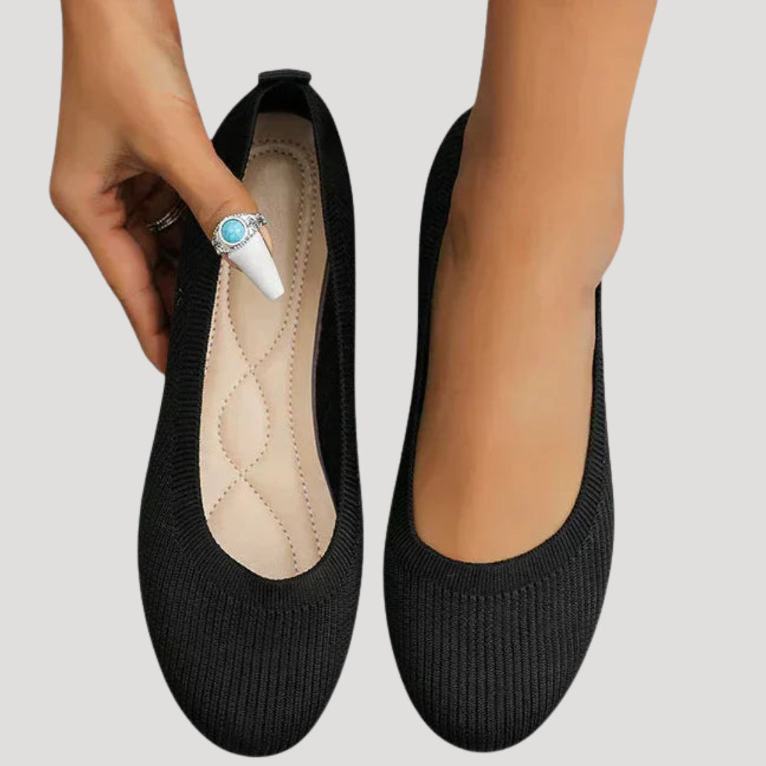 Women's Knitted Slip On Flat Shoes